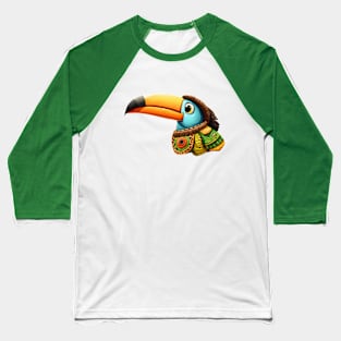 Toucan bird Mayan style Baseball T-Shirt